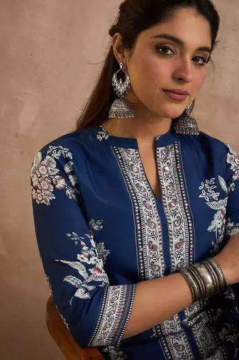 Women Floral Printed Kurta with Palazzos