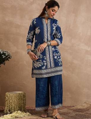 Women Floral Printed Kurta with Palazzos 3