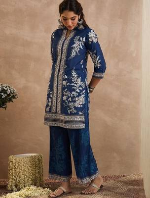 Women Floral Printed Kurta with Palazzos 4