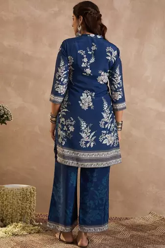 Women Floral Printed Kurta with Palazzos