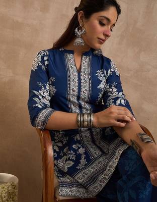 Women Floral Printed Kurta with Palazzos 6
