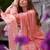 Women Embroidered Straight Kurta Trousers With Dupatta set