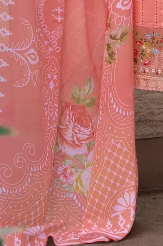 Women Embroidered Straight Kurta Trousers With Dupatta set