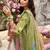 Women Floral Embroidered Cotton Kurta with Trousers & Dupatta