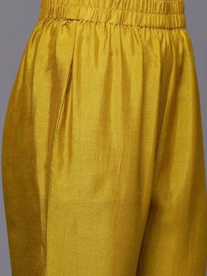 Ethnic Motifs Embroidered Regular Thread Work Kurta With Trouser And Dupatta 3