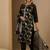 Floral Woven Design Straight Kurta With Trousers & Dupatta