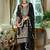 Ethnic Motifs Embroidered V-Neck Straight Kurta With Trousers & Dupatta