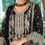 Ethnic Motifs Embroidered V-Neck Straight Kurta With Trousers & Dupatta