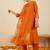 Women Floral Embroidered Regular Gotta Patti Kurta with Trousers