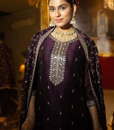 Women Ethnic Motifs Embroidered Regular Kurta with Trousers & With Dupatta
