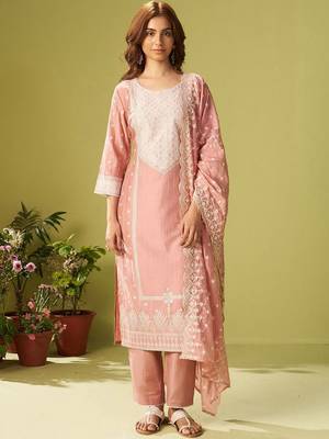 Women Ethnic Motifs Embroidered Thread Work Kurta with Trousers & Dupatta 1