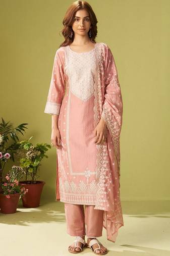 Women Ethnic Motifs Embroidered Thread Work Kurta with Trousers & Dupatta