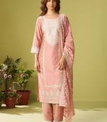 Women Ethnic Motifs Embroidered Thread Work Kurta with Trousers & Dupatta