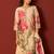 Floral Printed Notch-Neck Straight Kurta With Trousers And Dupatta