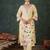 Floral Embroidered Neck Pure Cotton Kurta With Trousers & Dupatta