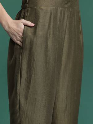 Ethnic Motifs Embroidered Kurta with Trousers & Dupatta 3