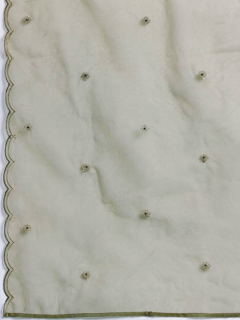 Ethnic Motifs Embroidered Kurta with Trousers & Dupatta