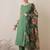 Floral Printed Round Neck Cotton Straight Kurta With Trousers & Dupatta