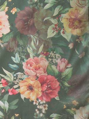 Floral Printed Round Neck Cotton Straight Kurta With Trousers & Dupatta 4