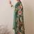 Floral Printed Round Neck Cotton Straight Kurta With Trousers & Dupatta