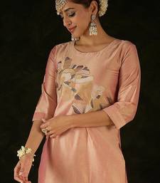 Women Floral Embroidered Regular Thread Work Kurta with Trousers