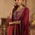 Women Ethnic Motifs Printed Panelled Sequinned Kurta with Trousers & With Dupatta