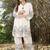 Women Floral Printed Pleated Thread Work Pure Cotton Kurta with Trousers