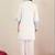 Women Floral Embroidered Regular Thread Work Pure Cotton Kurta with Trousers