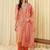 Women Ethnic Motifs Regular Thread Work Kurta with Trousers & With Dupatta