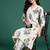 Floral Printed V Neck A Line Pure Cotton Kurta With Palazzos