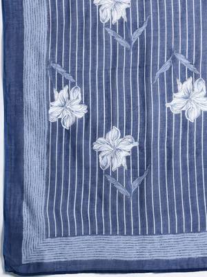 Floral Printed Regular Pure Cotton Kurta with Trousers & Dupatta 4
