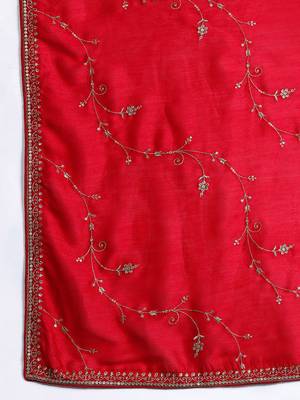 Ethnic Motifs Embroidered Sequinned Kurta with Trousers & With Dupatta 4