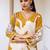 Women Floral Printed Regular Sequinned Kurta with Salwar