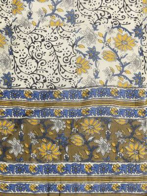 Floral Printed Pure Cotton Kurta with Trousers & With Dupatta 4