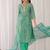 Women Floral Embroidered Regular Sequinned Kurta with Trousers & With Dupatta