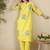 Floral Printed Notch Neck Straight Kurta With Trousers