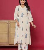 Women Floral Printed Regular Pure Cotton Kurta with Palazzos