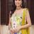 Women Floral Printed Regular Thread Work Kurta with Palazzos & With Dupatta
