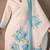 Floral Printed V-Neck Linen Straight Kurta With Trousers & Dupatta