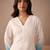 Floral Printed V-Neck Linen Straight Kurta With Trousers & Dupatta