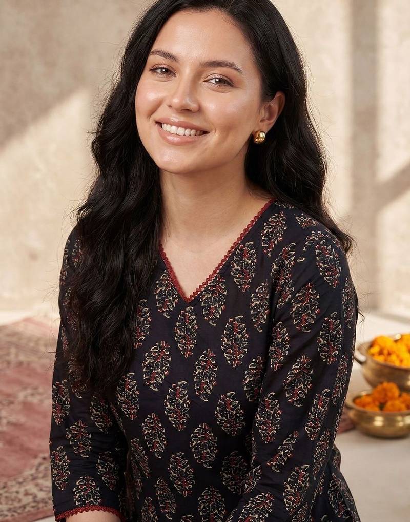 Women Ethnic Motifs Printed Regular Pure Cotton Kurta with Trousers & With Dupatta