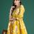 Floral Printed Mirror Work Pure Cotton Kurta with Trousers & With Dupatta