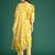 Floral Printed Mirror Work Pure Cotton Kurta with Trousers & With Dupatta