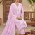 Women Ethnic Motifs Embroidered Regular Thread Work Pure Cotton Kurta with Trousers & With Dupatta