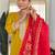 Women Ethnic Motifs Embroidered Regular Sequinned Kurta with Trousers & With Dupatta