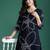 Floral Printed Mirror Work Kurta with Trousers