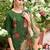 Floral Embroidered Regular Thread Work Straight Kurta with Trousers & Dupatta
