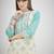 Women Floral Printed Regular Beads and Stones Pure Cotton Kurta with Trousers