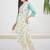 Women Floral Printed Regular Beads and Stones Pure Cotton Kurta with Trousers