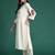 Ethnic Motifs Yoke Design Zari Kurta with Trousers & Dupatta
